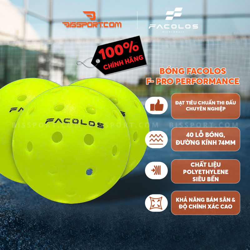 BISSPORT là đại lý ủy quyền chính thức của Facolos tại Việt Nam, cam kết bán hàng chính hãng 100%