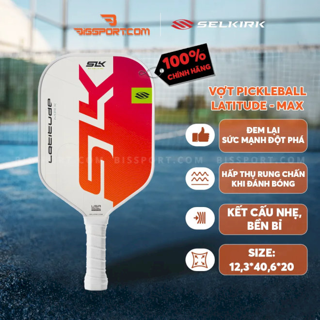 SLK Latitude có cấu trúc mặt vợt mở rộng 