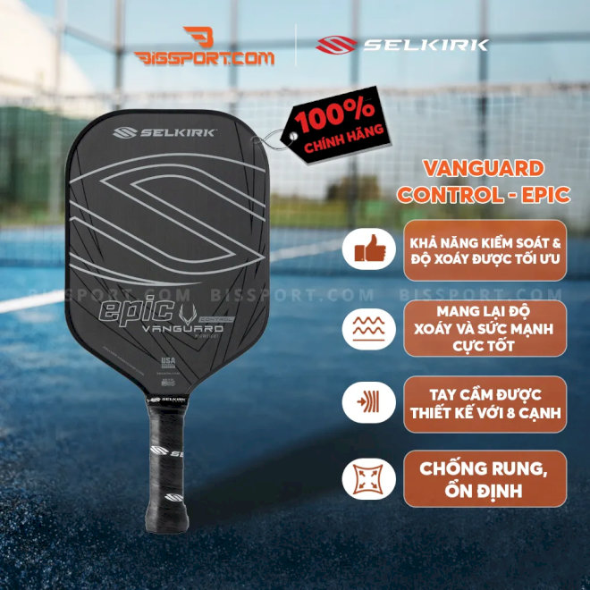 Vợt pickleball Selkirk Vanguard là dòng vợt đa năng của Selkirk 