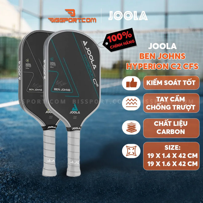Vợt Pickleball Joola C2 với cảm giác đánh mềm mại và ổn định