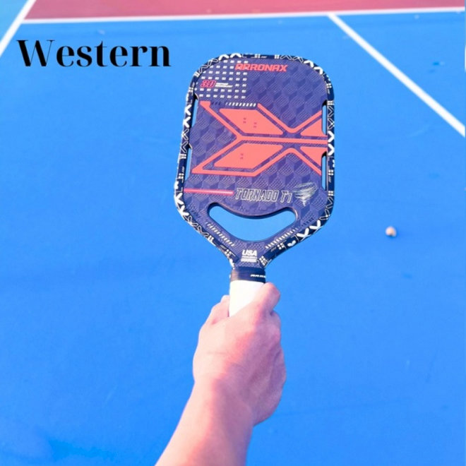 Cách cầm vợt Pickleball Western