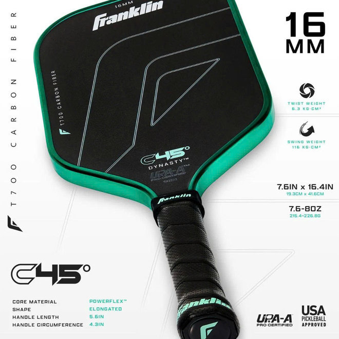 Vợt Franklin C45 Dynasty là dòng vợt cao cấp thiên về sức mạnh
