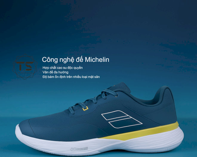 Công nghệ đế Michelin và lớp đệm KPRS-X trên giày Babolat