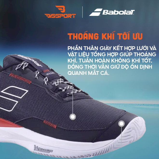 Giày Babolat SFX 4 siêu êm ái cho người chân bè
