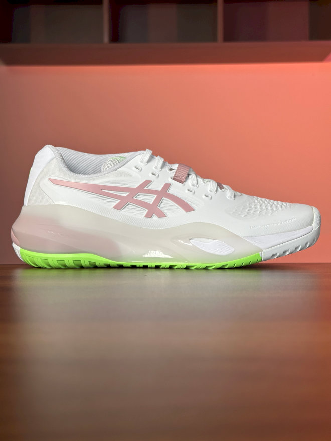 Giày ASICS GEL-RESOLUTION X trắng hồng xanh lá