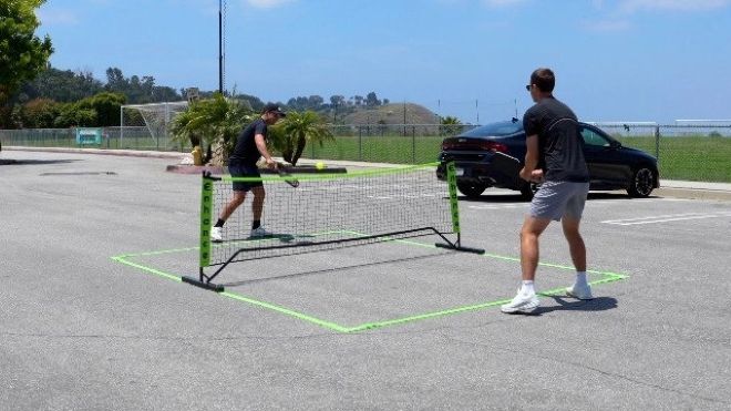 Phương án sân pickleball mini siêu nhỏ thường chỉ chiếm diện tích khoảng hơn 30m²
