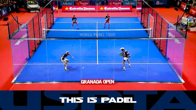 Sân chơi padel tennis được thiết kế hệ thống vách kính cường lực và lưới thép xung quanh