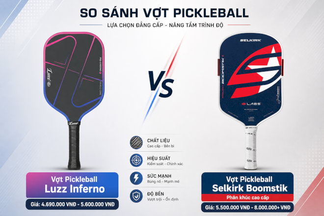 Giá bán vợt Luzz Inferno và Boomstik
