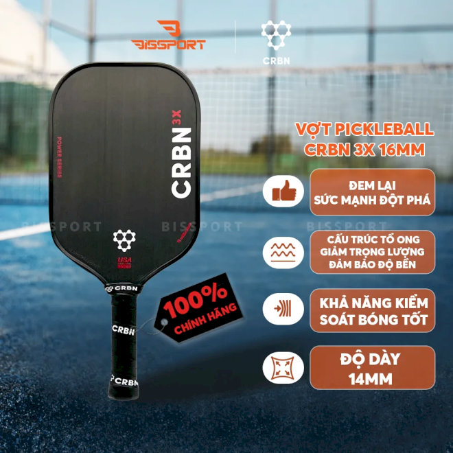 Vợt Pickleball CRBN 3X Series (16mm)