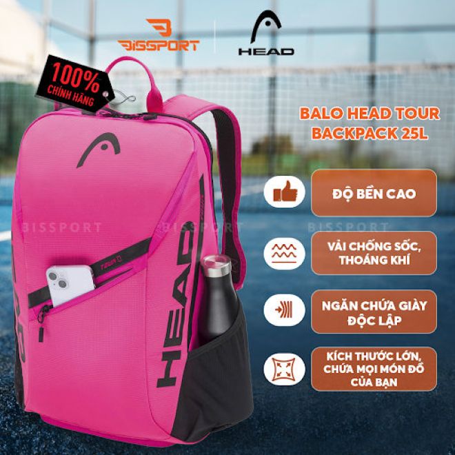 Balo Pickleball HEAD Backpack Tour 25