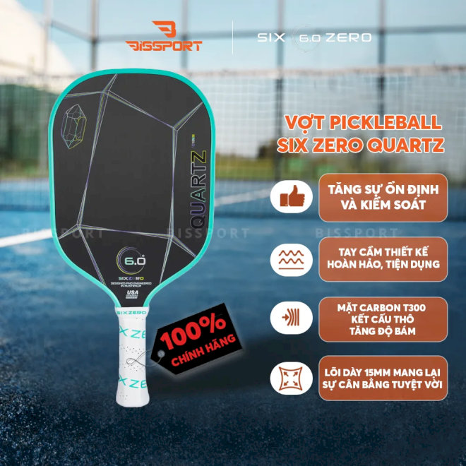 Vợt Pickleball Six Zero Quartz