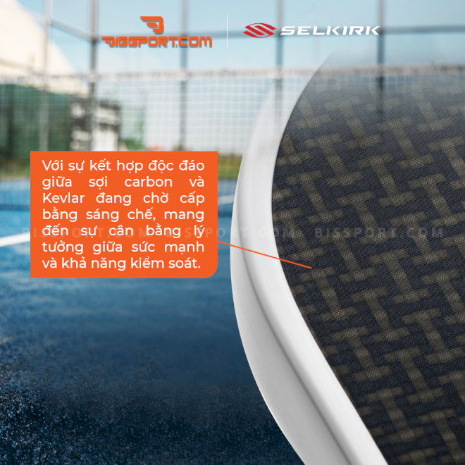 Mặt Carbon Fiber Kevlar LinkWeave hỗ trợ cân bằng sức mạnh và khả năng kiểm soát