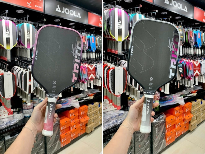 Trọng lượng vợt nhẹ và cân bằng giúp xoay vợt linh hoạt