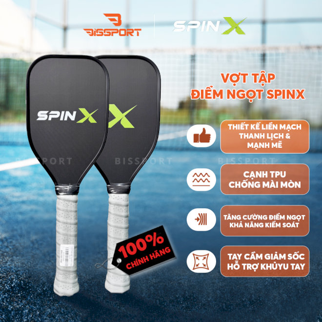 Vợt Pickleball Tập Điểm Ngọt SpinX giúp cải thiện sự phối hợp tay và mắt hiệu quả