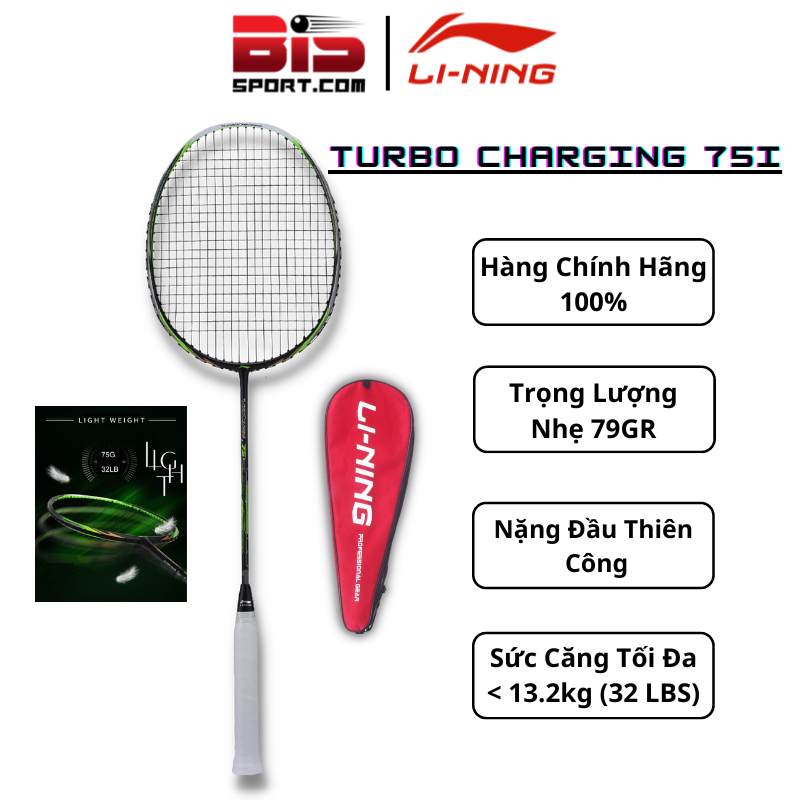 Vợt Cầu Lông Lining Turbo Charging 75I - Chính Hãng