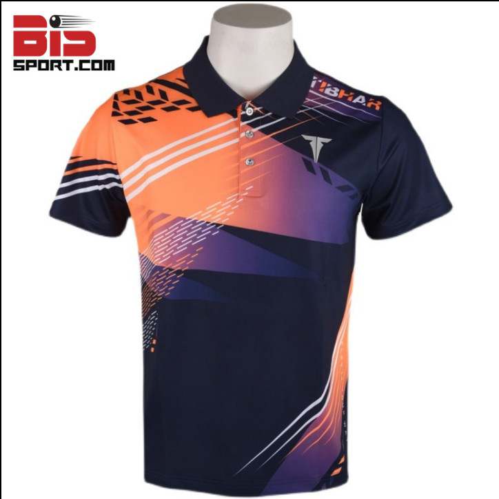 Áo Bóng Bàn TIBHAR Nam Của Đội Tuyển Thi Đấu Quốc Gia - Chính Hãng - Chất Thun Mát Lạnh , Siêu Thoáng Khí - MADE IN GERMANY