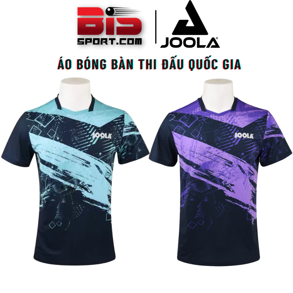 Áo Bóng Bàn Joola 2207 Nam Của Đội Tuyển Thi Đấu Quốc Gia Chính Hãng - Màu Xanh Ngọc