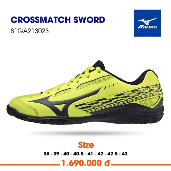 Giày Mizuno Crossmatch Sword Vàng Đen