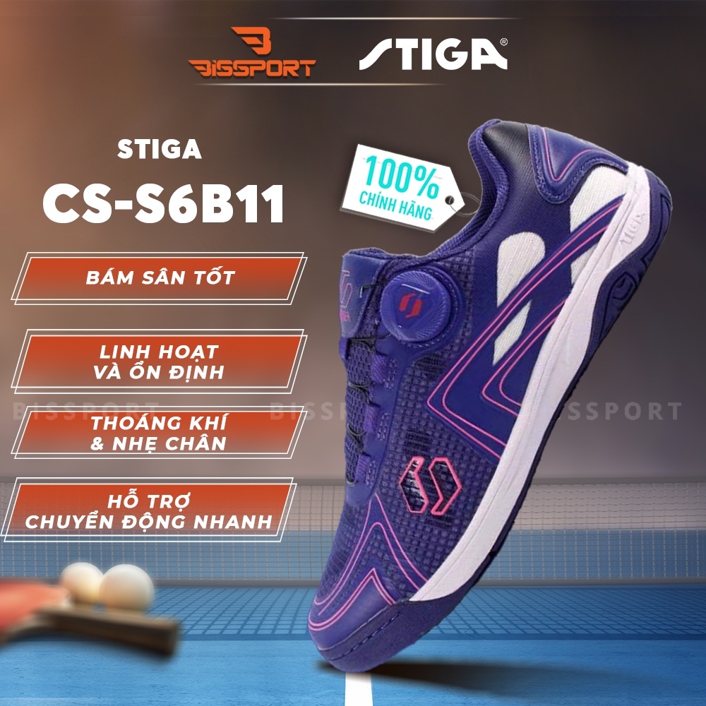 (Q7) Giày bóng bàn STIGA CS-S6B71 Tím