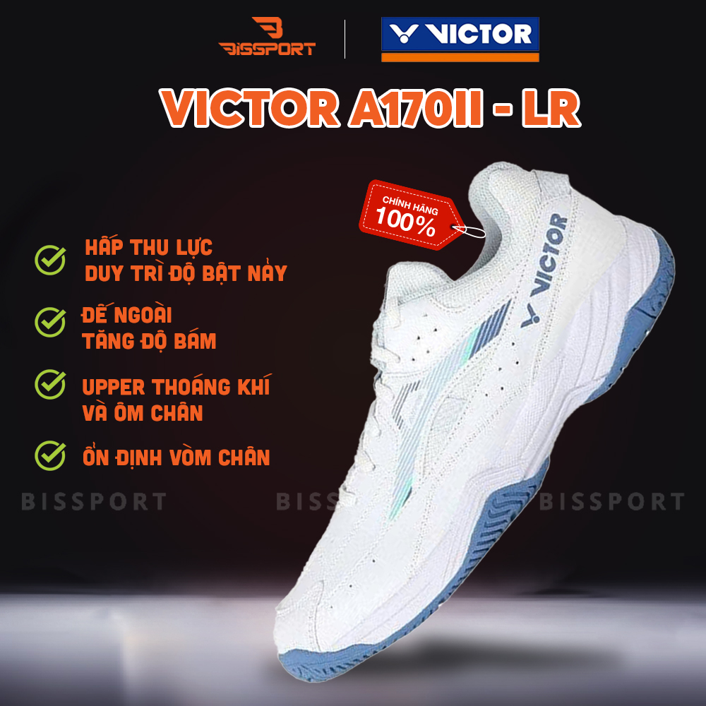 (PN) Giày cầu lông Victor A170II - A trắng xanh dương