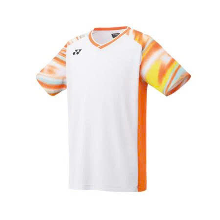 Áo Cầu Lông Cổ Trụ Yonex 585 Trắng Cam Hàng Loại 1 Cao Cấp - Thấm Hút - Thoáng Khí - Co Giãn - Bền Bỉ - Form  Ổn
