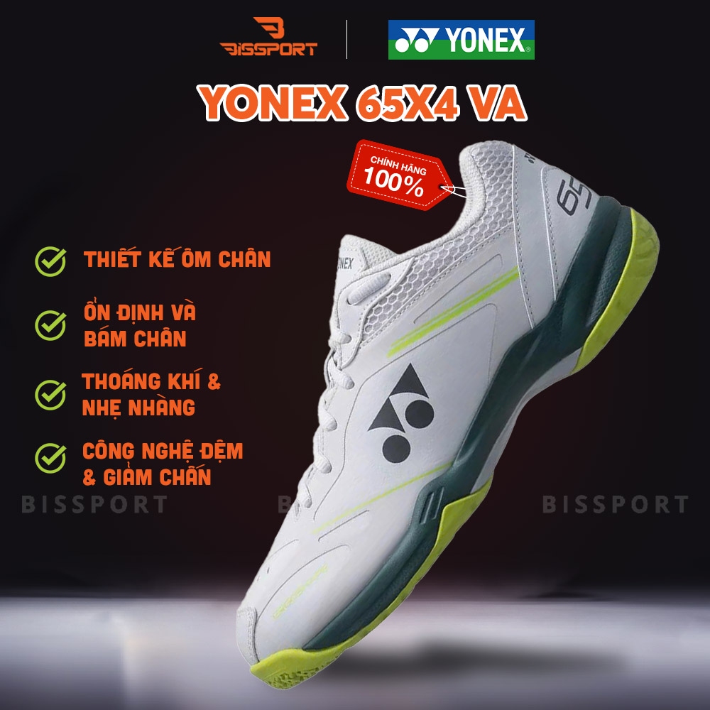 Giày Yonex 65X4 VA Trắng Xanh Lá