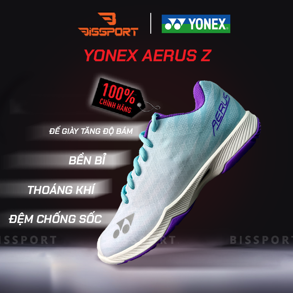 Giày Cầu Lông Yonex POWER CUSHION AERUS Z Women Chính Hãng - Đế Siêu Bền Có Đệm Êm - Siêu Nhẹ Thoáng - GIảm Chấn Tốt