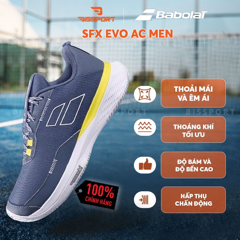 Giày Babolat SFX EVO AC Men Xanh vàng