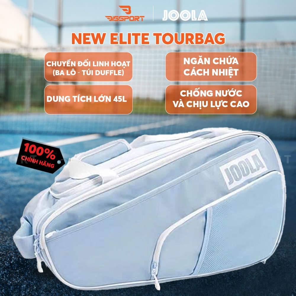 Túi Pickleball JOOLA New Elite Tour Bag Chính Hãng Rộng Rãi – Xanh Ngọc - Gọn Gàng – Bền Bỉ - Chắc Chắn - Tiện Lợi - Màu Sắc Đa Dạng