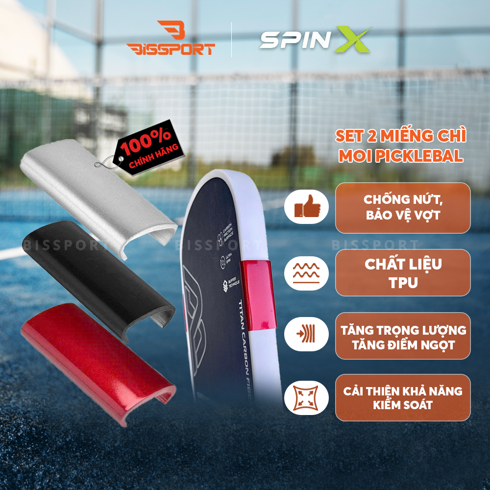 Set 2 Miếng Chì MOI Pickleball SPINX Chính Hãng – Tăng Điểm Ngọt, Tối Ưu Kiểm Soát & Sức Mạnh - Dễ Dùng - Tiện Lợi
