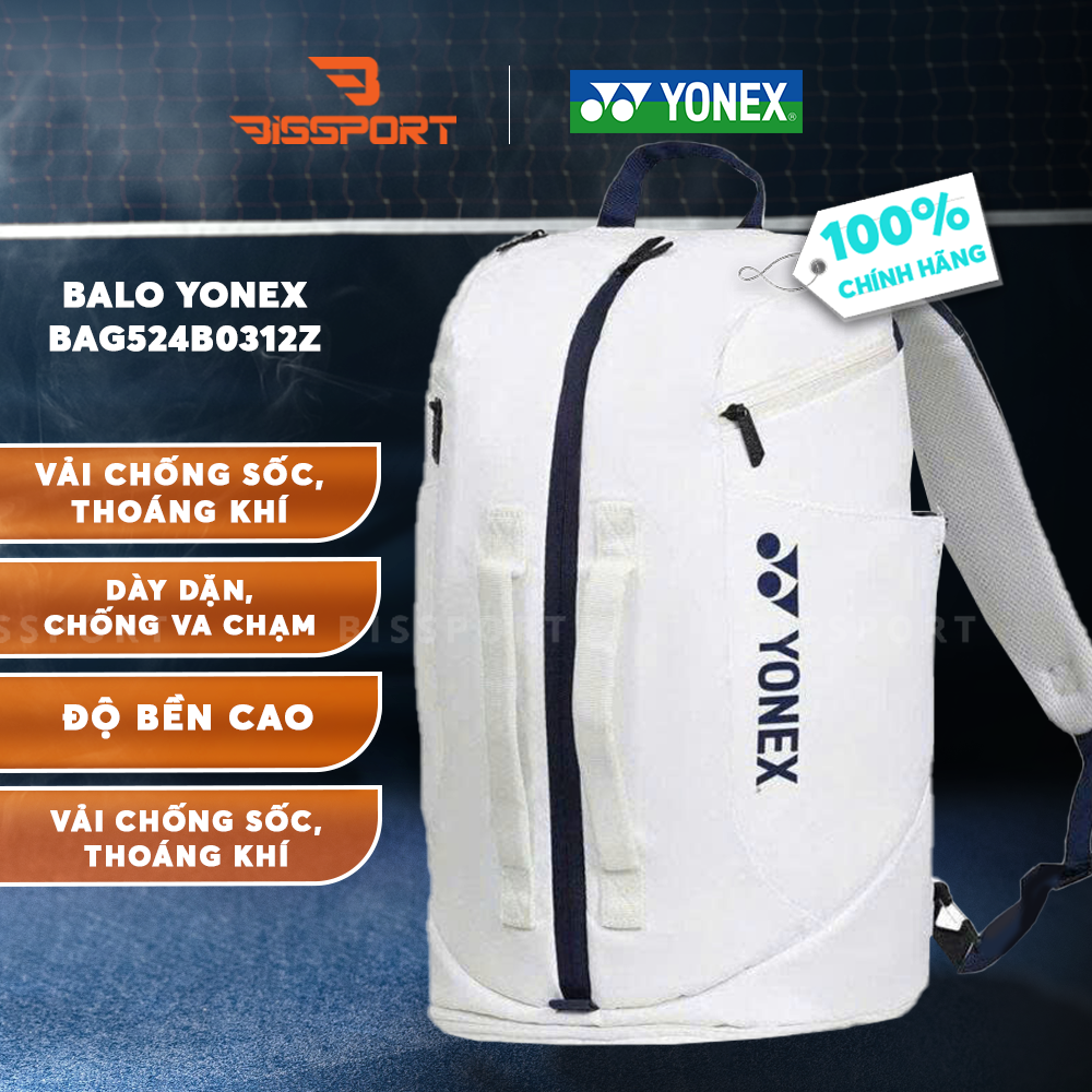 Balo Cầu Lông Yonex BAG524B0312Z BLACK/PERSIAN BLUE Chính Hãng -Tiện Dụng - Bền Bỉ - Chắc Chắn - Ổn Định