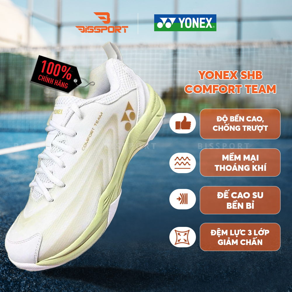 Giày cầu lông Yonex SHB COMFORT TEAM - Trắng Xanh Matcha