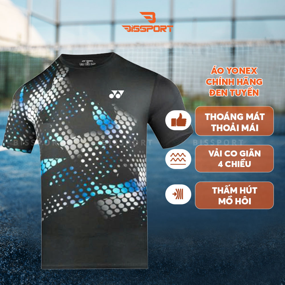 Áo Thể Thao Cầu Lông Yonex Đen Tuyền ( TRM3226RW3ZZ-JTBKZZ-MZZZ ) Chính Hãng - Thoáng Khí Nhanh Khô - Co Giản 4 Chiều