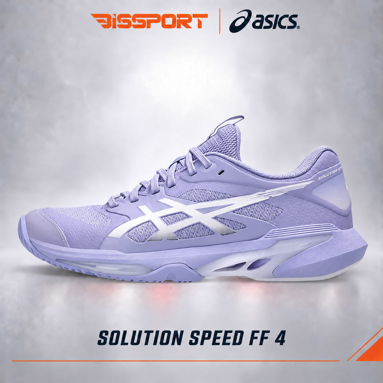 Giày Pickleball / Tennis ASICS Solution Speed FF 4 ‘Bluebell’ 1042A307-500 – Tím Chính Hãng Siêu Nhẹ – Linh Hoạt – Bền