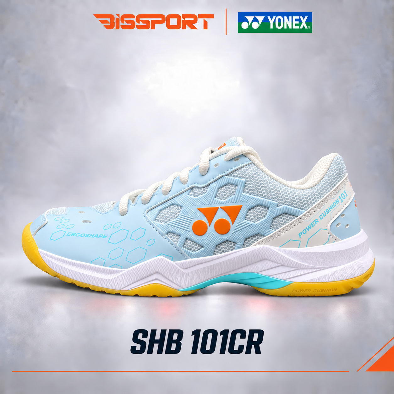 Giày Cầu Lông Chính Hãng Yonex SHB101CR Xanh Nhạt - Nhẹ Nhàng - Đế Cao Su Siêu Bám , Chống Trơn Khi Gặp Nước