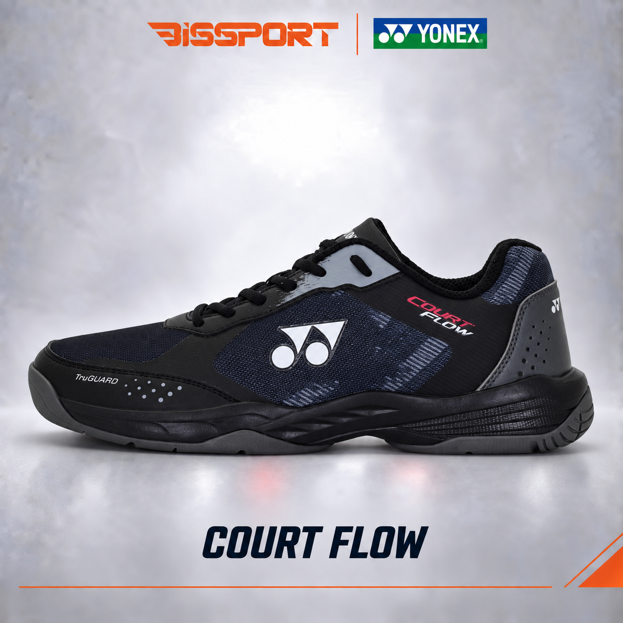 Giày Cầu Lông Yonex Court Flow Chính Hãng – Đen - Nhẹ, Êm, Di Chuyển Linh Hoạt - Bền Bỉ - Ổn Định - Đệm Chống Sốc