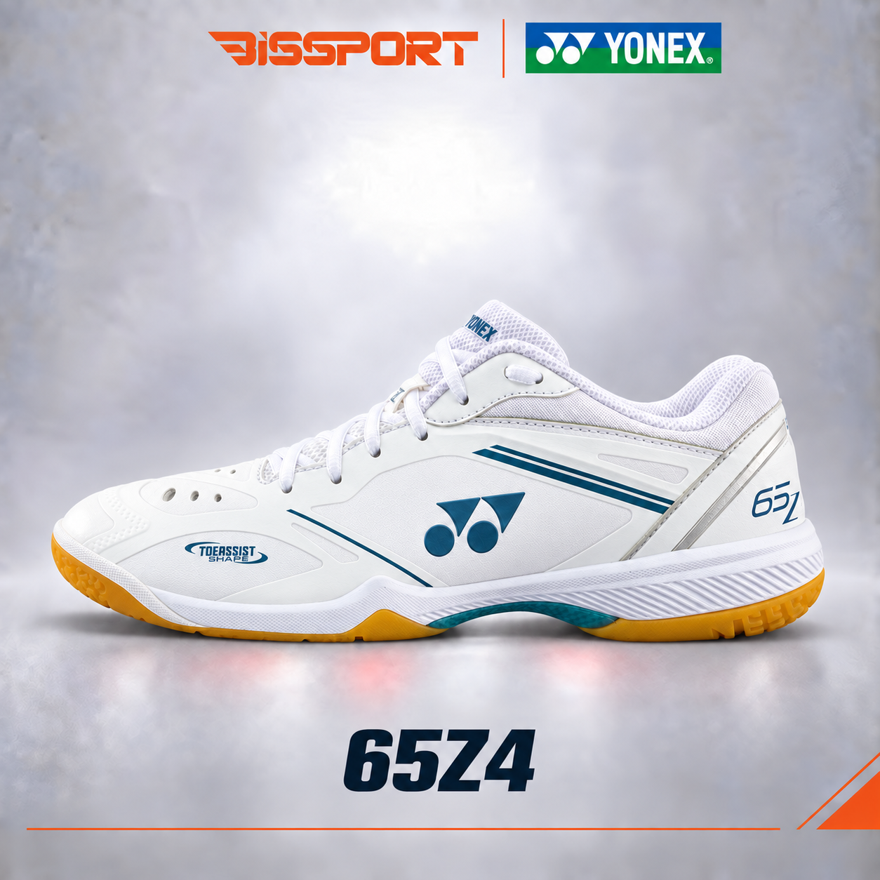 Giày Cầu Lông Yonex SHB 65Z4 Wide 2025 Chính Hãng - Trắng - Thiết Kế Hiện Đại - Đế Bám Sàn Tối Ưu - Công Nghệ Power Cushion+ - Bảo Vệ Chân - Thoải Mái Mọi Pha Di Chuyển