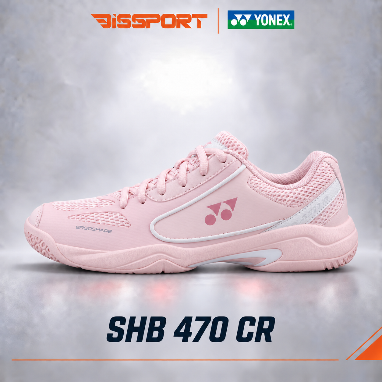 Giày Cầu Lông Yonex SHB470CR Hồng Chính Hãng - Nhẹ Nhàng - Đế Tổ Ong Siêu Bám - Bám Mọi Sàn - Ổn Định