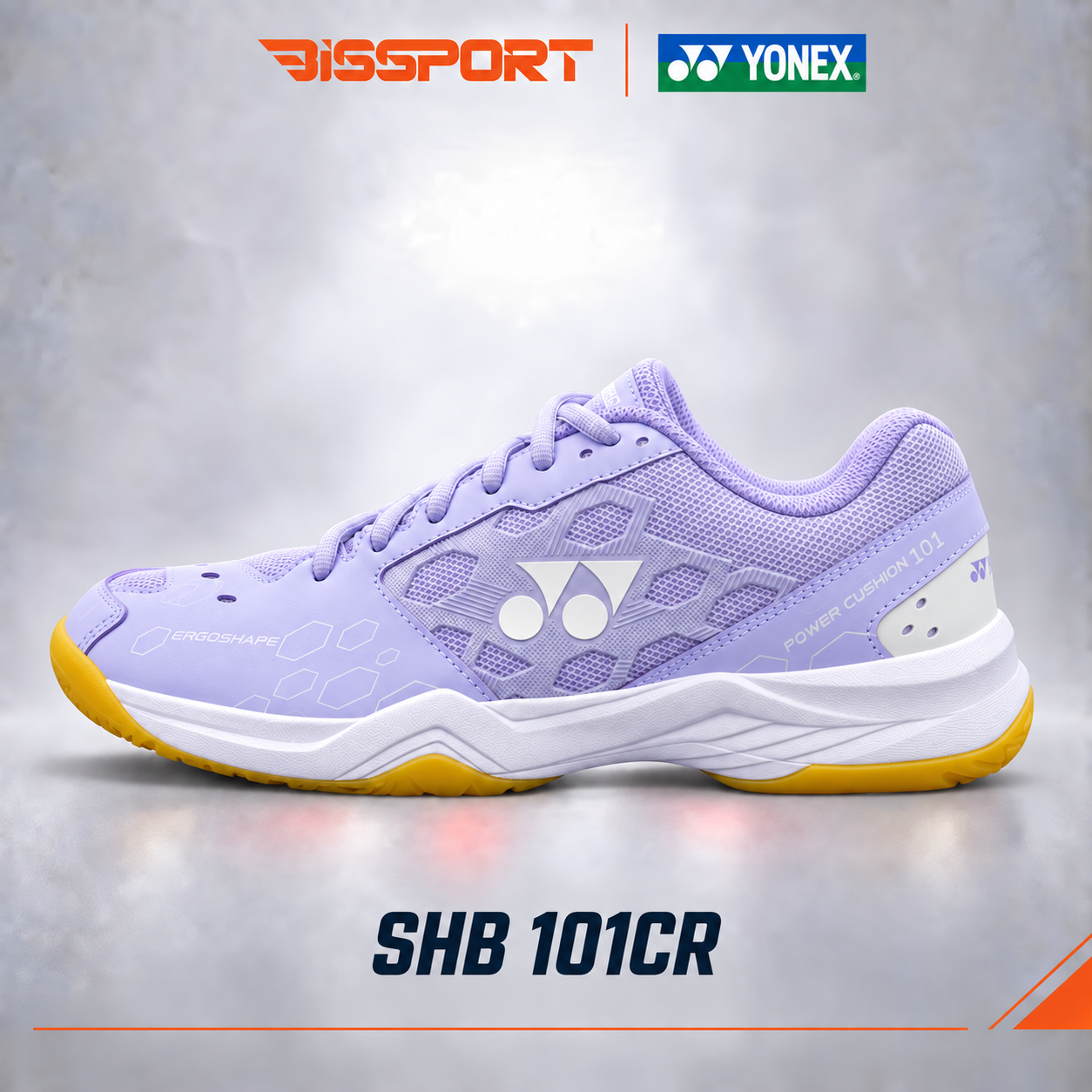 Giày Cầu Lông Yonex Tím Full SHB101CR Chính Hãng - Đế Cao Su Chống Trơn - Da Chống Bụi Bẩn