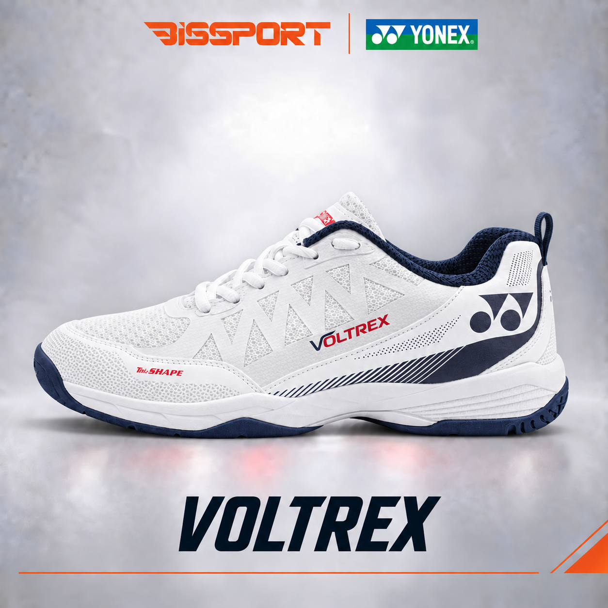 Giày Cầu Lông Yonex Voltrex Chính Hãng - Trắng Đen - Đế Bám - Chống Chấn - Chống Lật Sơ Mi - Thoáng Khí