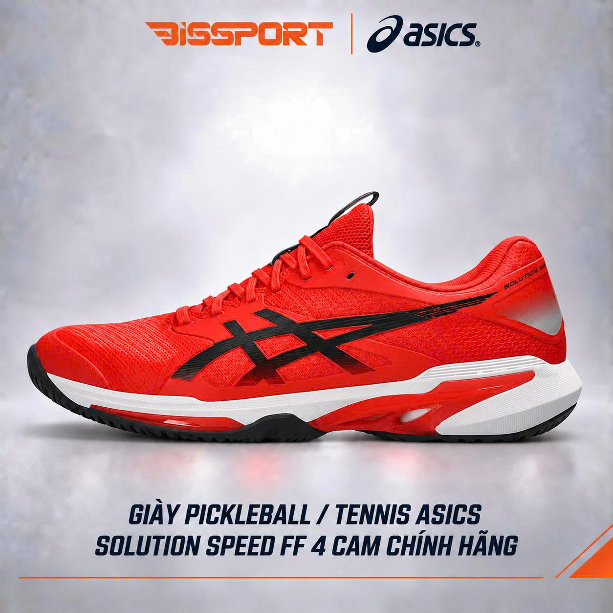 Giày Pickleball / Tennis ASICS Solution Speed FF 4 Cam Chính Hãng - Ổn Định - Siêu Nhẹ - Linh Hoạt - Bền