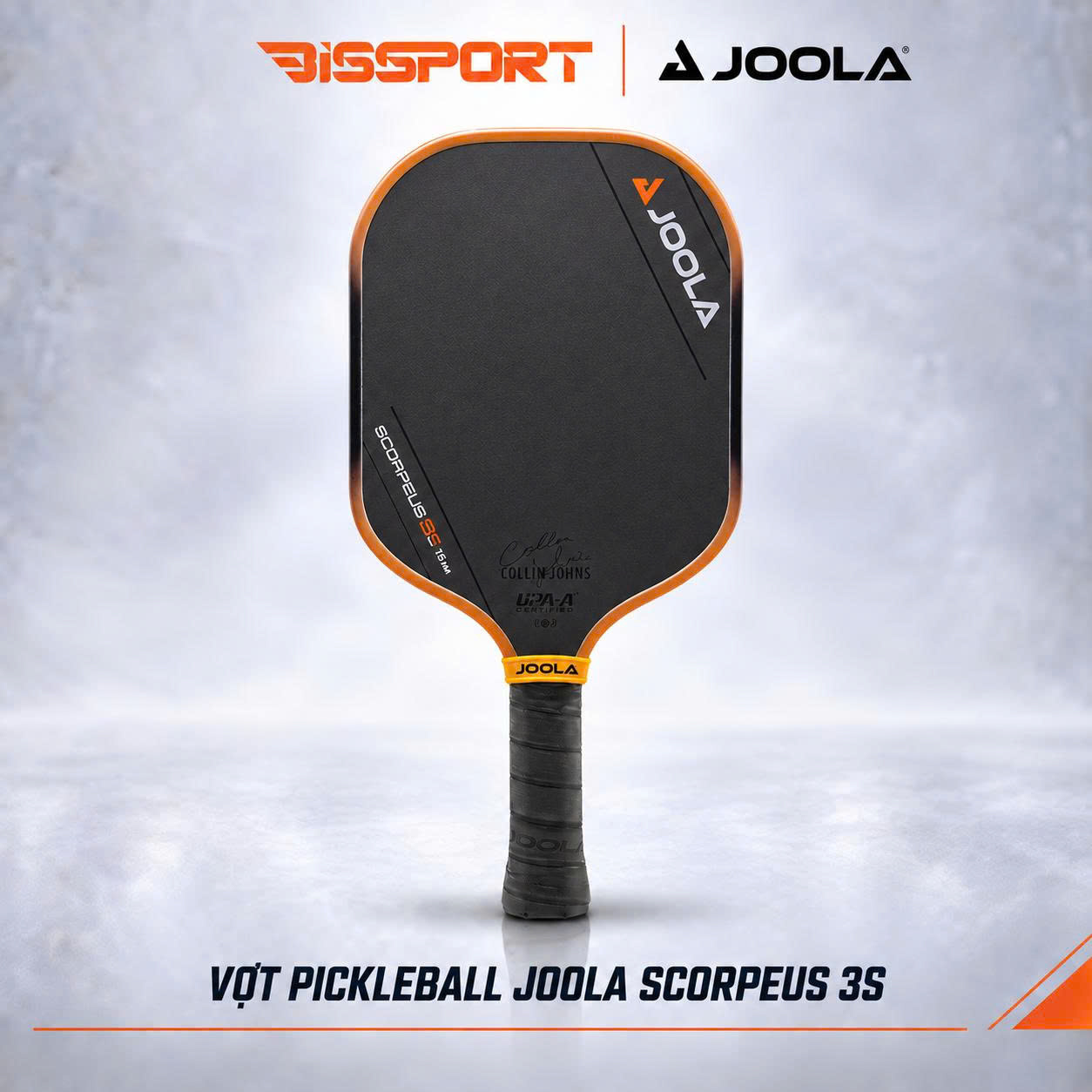 Vợt Pickleball Joola Collin Johns 3S Scorpeus Chính Hãng - Ổn Định,Điểm Ngọt Lớn - Kiểm Soát Toàn Diện Đường Bóng