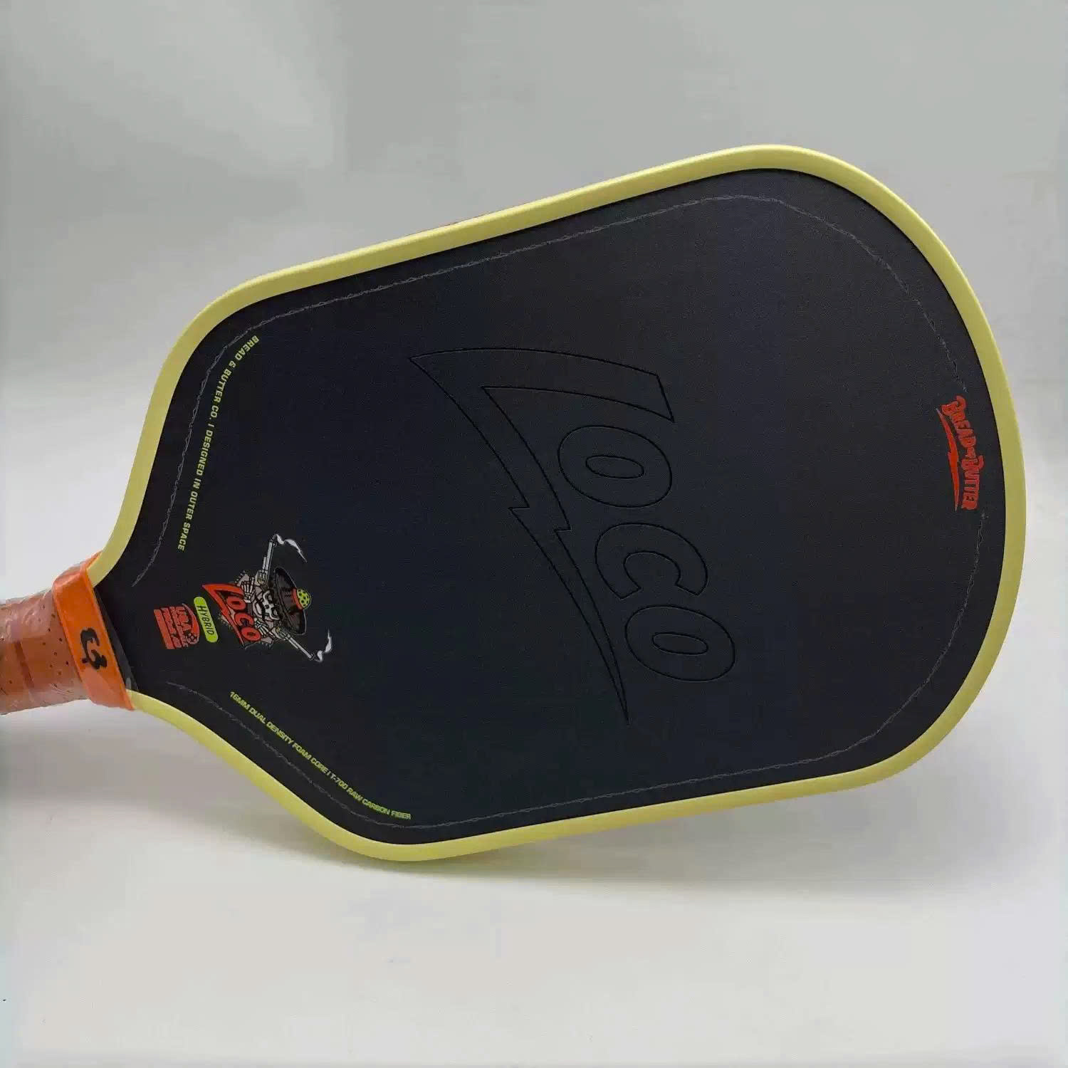 Vợt Pickleball LOCO Hybrid Chính Hãng - Màu Vàng - 16mm - Bền Chắc - Siêu Nhám - Bám Bóng - Toàn Diện - Ổn Định