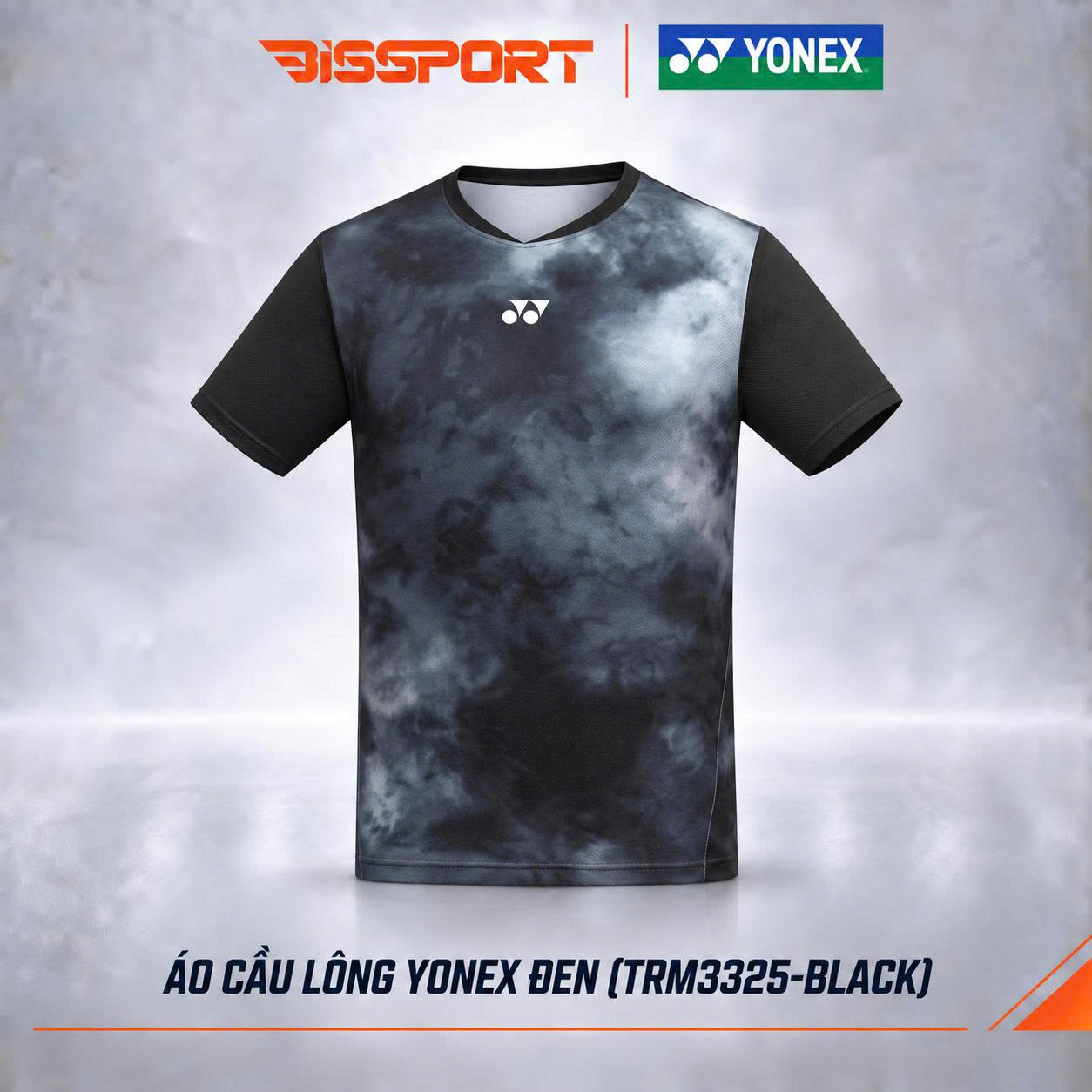 Áo Thể Thao Cầu Lông Yonex Đen Khói (TRM3325-BKZZZZ) Chính Hãng - Thoáng Khí Nhanh Khô - Co Giản 4 Chiều - Bền Bỉ