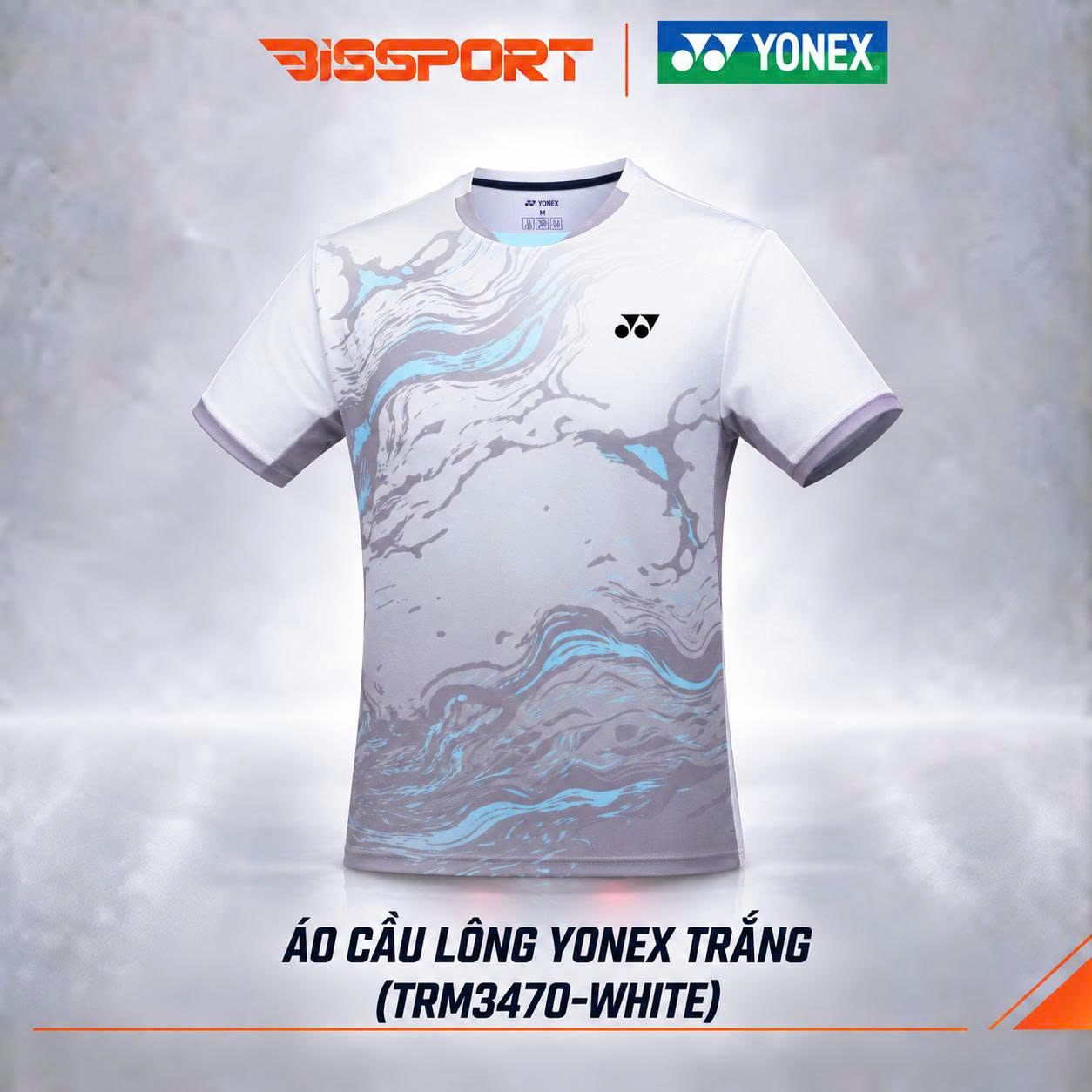 Áo Thể Thao Cầu Lông Yonex Trắng (TRM3470-WTZZZZ) Chính Hãng - Thoáng Khí Nhanh Khô - Co Giản 4 Chiều - Bền Bỉ
