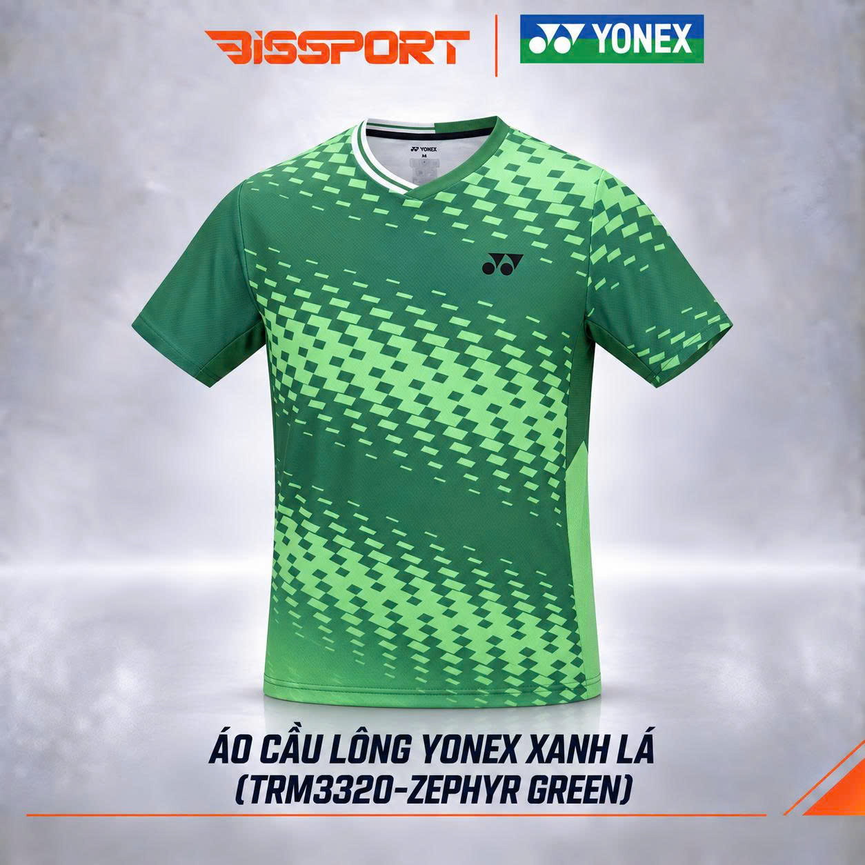 Áo Thể Thao Cầu Lông Yonex Xanh Lục (TRL3338-ZPYRGR) Chính Hãng - Thoáng Khí Nhanh Khô - Co Giản 4 Chiều - Bền Bỉ