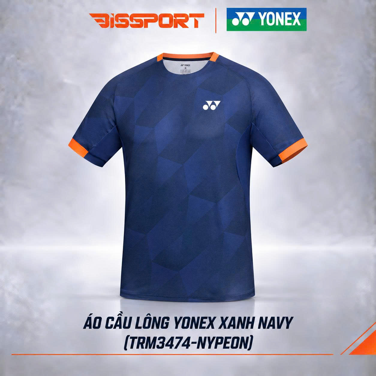Áo Thể Thao Cầu Lông Yonex Xanh Navy (TRM3474-NYPEON) Chính Hãng - Thoáng Khí Nhanh Khô - Co Giản 4 Chiều - Bền Bỉ