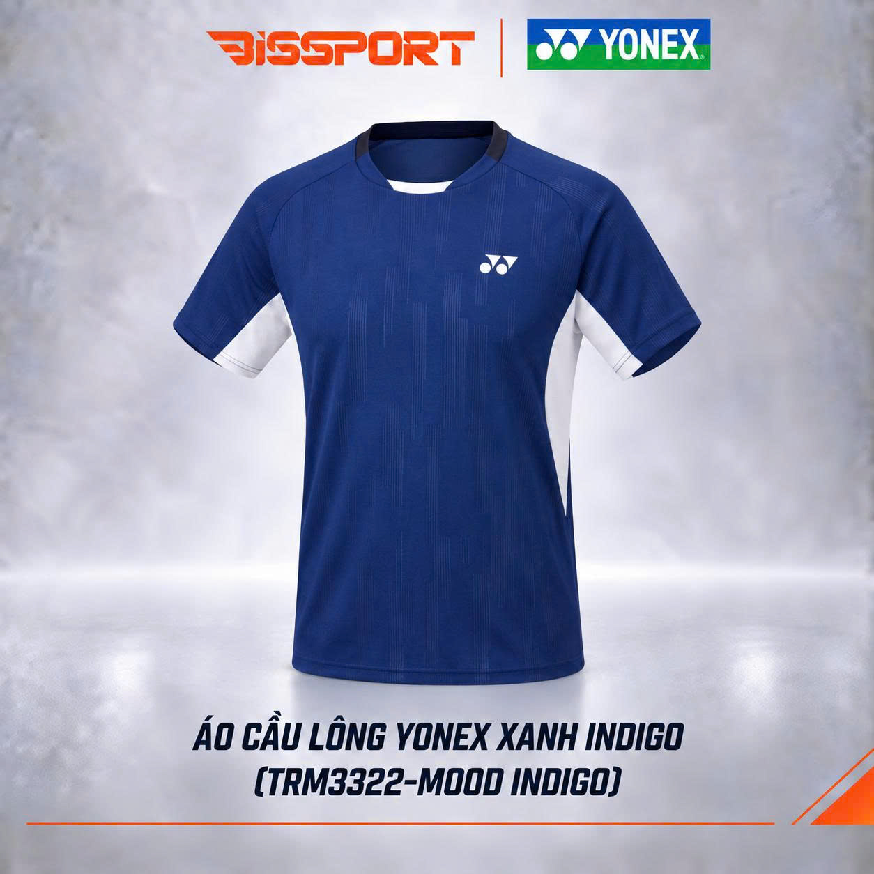 Áo Thể Thao Cầu Lông Yonex Xanh Trắng (TRM3322-MOINZZ) Chính Hãng - Thoáng Khí Nhanh Khô - Co Giản 4 Chiều - Bền Bỉ