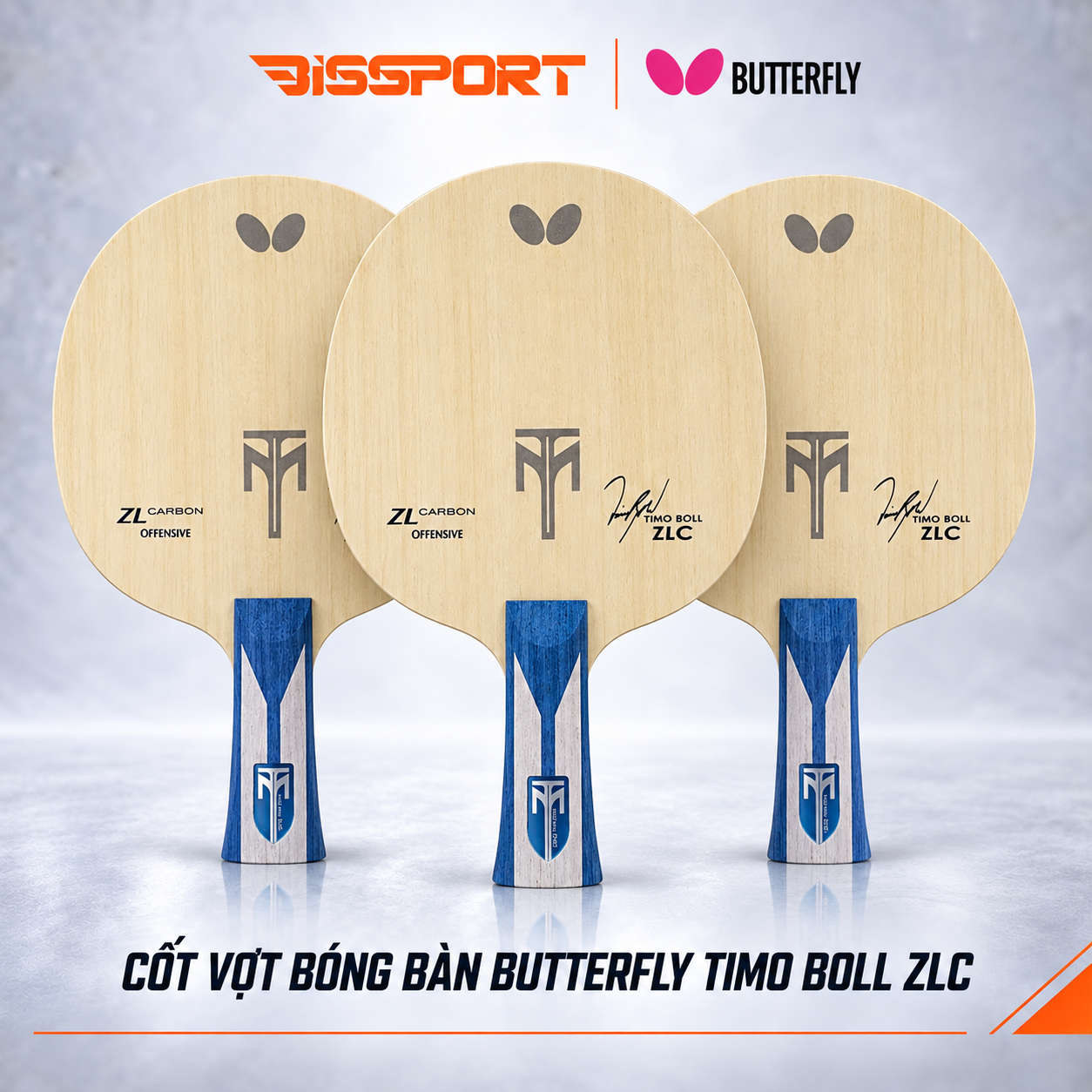 Cốt Vợt Bóng Bàn Chính Hãng Butterfly TIMO BOLL ZLC - Thương Hiệu Đến Từ Nhật Bản