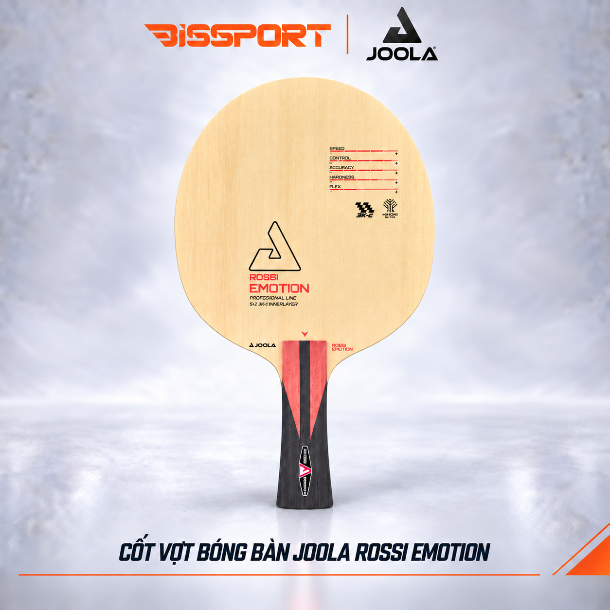 Cốt Vợt Bóng Bàn Joola Rossi Emotion ( 5 gỗ 2 carbon ) - Chính Hãng - Thương Hiệu Đến Từ Châu Âu